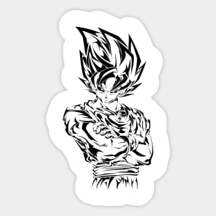 Goku in black Sticker